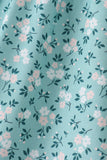 Green Floral Smocked Ruffle Shorts Set - Aaria Tees Aaria Tees