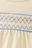 Cream smocked bubble - Aaria Tees Aaria Tees