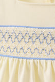 Cream smocked bloomer set - Aaria Tees Aaria Tees