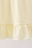 Cream smocked ruffle dress - Aaria Tees Aaria Tees