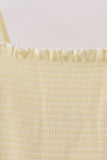 Cream smocked mom dress - Aaria Tees Aaria Tees