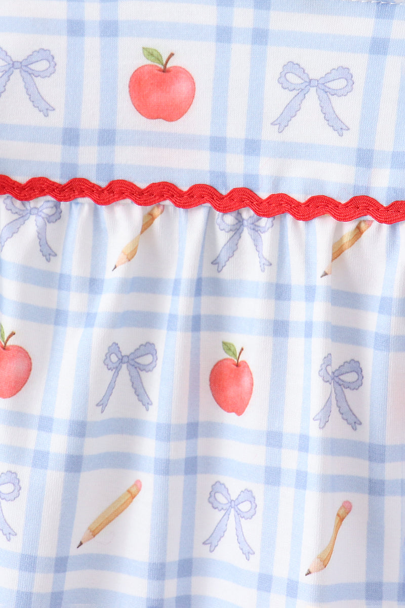 Red Apple Print Bloomer Set - Aaria Tees Aaria Tees