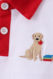 Blue Puppy Embroidered Boys Shorts Set - Aaria Tees Aaria Tees