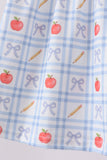 Red Apple Print Girls Shorts Set Aaria Tees