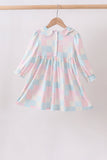 Checkered Floral Smocked Dress - Aaria Tees Aaria Tees
