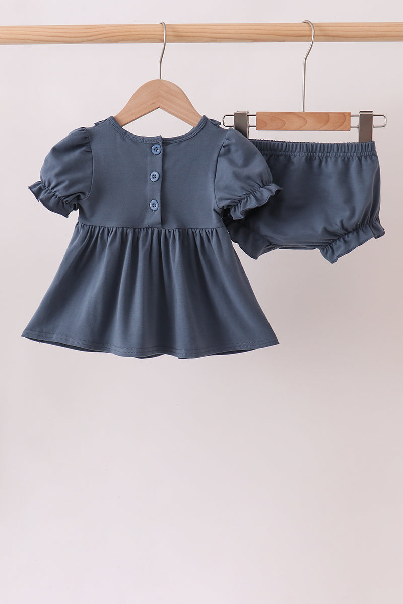 Garden Rose Smocked Ruffle Bloomer Set - Aaria Tees Aaria Tees
