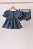 Garden Rose Smocked Ruffle Bloomer Set - Aaria Tees Aaria Tees