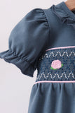 Garden Rose Smocked Ruffle Bubble - Aaria Tees Aaria Tees