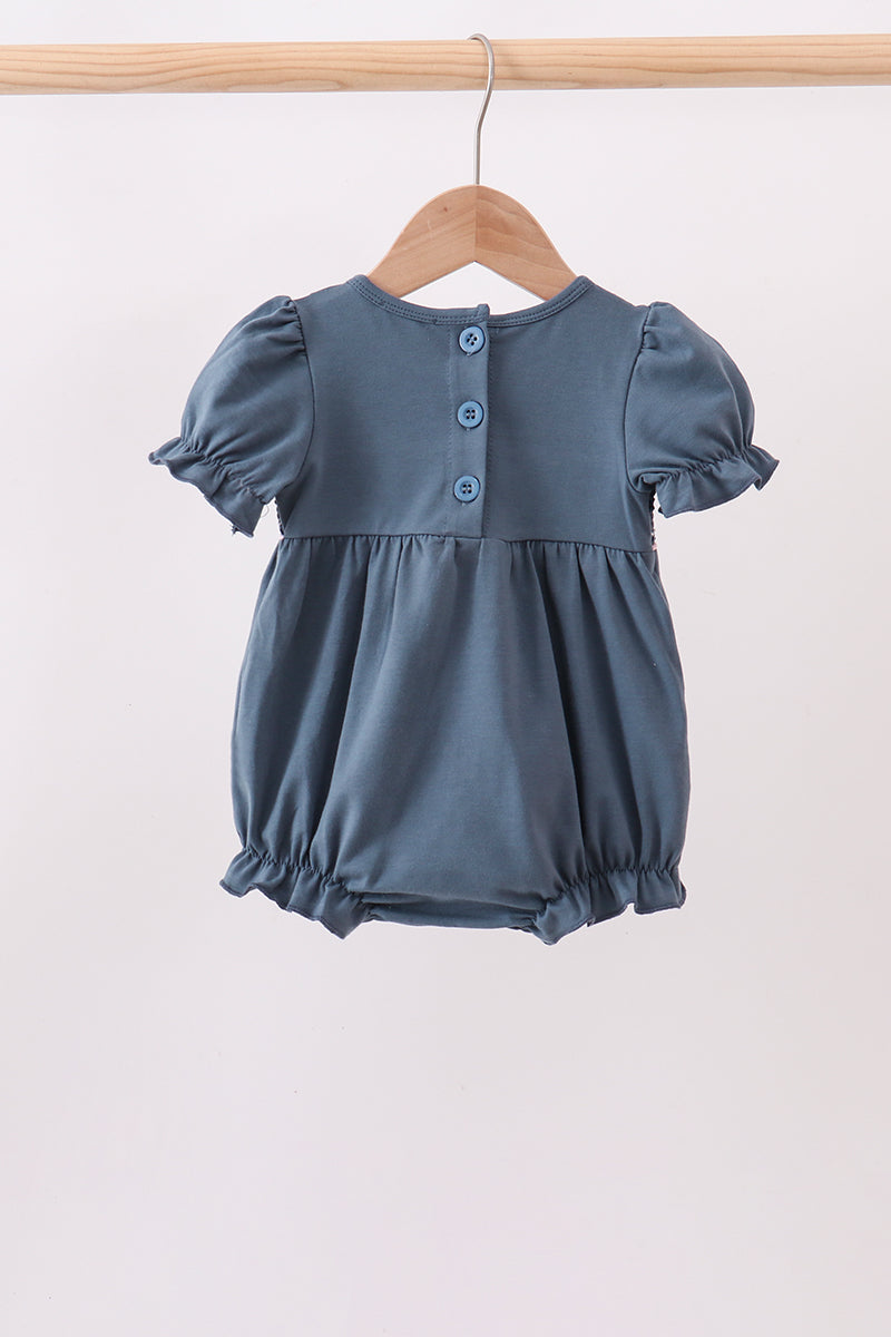 Garden Rose Smocked Ruffle Bubble - Aaria Tees Aaria Tees