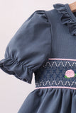 Garden Rose Smocked Ruffle Pants Set - Aaria Tees Aaria Tees