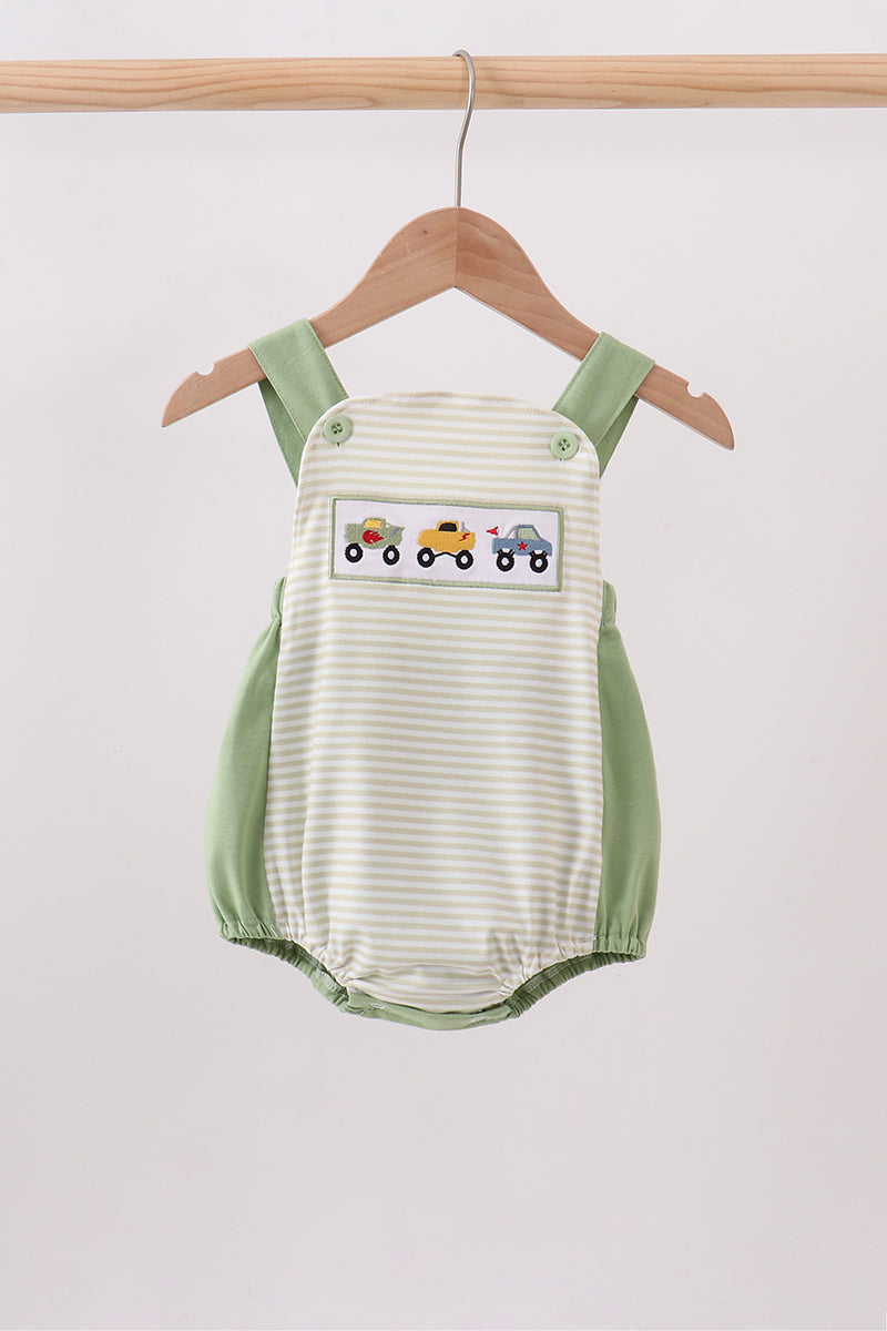 Monster truck embroidery stripe bubble - Aaria Tees Aaria Tees