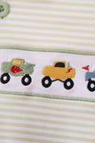 Monster truck embroidery stripe bubble - Aaria Tees Aaria Tees