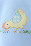 Blue Chicken Applique Bubble - Aaria Tees Aaria Tees