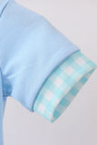 Blue Chicken Applique Bubble - Aaria Tees Aaria Tees