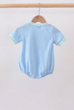 Blue Chicken Applique Bubble - Aaria Tees Aaria Tees