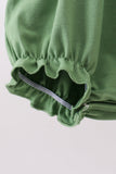 Green Sunflower Applique Ruffle Bubble - Aaria Tees Aaria Tees