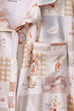 Khaki Goose Bamboo Mom Pajama Set - Aaria Tees Aaria Tees