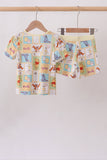 Yellow winnie the pooh bamboo pajama set Aaria Tees