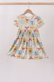 Yellow winnie the pooh bamboo dress Aaria Tees