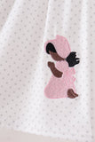 Pink Prayer Embroidery Dress - Aaria Tees Aaria Tees