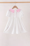 Pink Prayer Embroidery Dress - Aaria Tees Aaria Tees