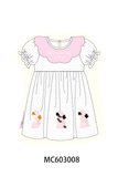 Pink Prayer Embroidery Dress Aaria Tees