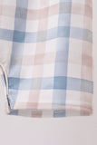 Blue Pumpkin Embroidery Gingham Bubble Aaria Tees
