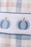 Blue Pumpkin Embroidery Gingham Shorts Set Aaria Tees