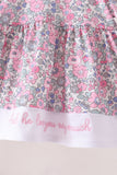 Pink Floral Embroidery Bloomer Set Aaria Tees
