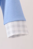Blue Embroidery Bubble Aaria Tees