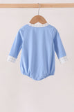 Blue Embroidery Bubble Aaria Tees