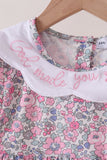 Pink Floral Embroidery Ruffle Pants Set Aaria Tees