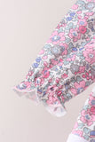 Pink Floral Embroidery Pants Set Aaria Tees