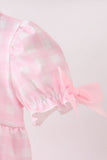 Pink Mallard Applique Gingham Bubble Aaria Tees