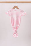 Pink Mallard Embroidery Gown Aaria Tees