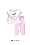 Pink Mallard Applique Pants Set Aaria Tees