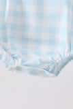Blue Mallard Applique Gingham Bubble Aaria Tees