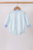 Blue Mallard Applique Gingham Bubble Aaria Tees