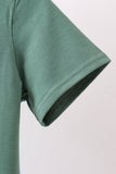 Green Mallard Embroidery Pocket Top Aaria Tees