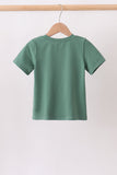 Green Mallard Embroidery Pocket Top Aaria Tees