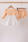 Beige Deer Embroidery Bloomer Set Aaria Tees