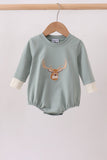 Sage Deer Embroidery Bubble Aaria Tees