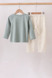 Sage Deer Embroidery Pants Set Aaria Tees