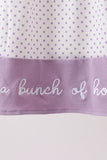 Purple Hocus pocus french knot ruffle dress - Aaria Tees Aaria Tees
