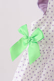Purple Hocus pocus french knot ruffle dress - Aaria Tees Aaria Tees