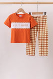 Made to Worship Embroidery Grid Pants Set Aaria Tees