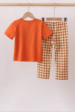 Made to Worship Embroidery Grid Pants Set Aaria Tees