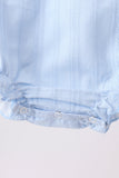 Blue Jacquard Lace Bubble Aaria Tees