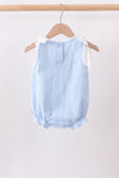 Blue Jacquard Lace Bubble Aaria Tees
