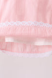 Pink Lace Jacquard Bloomer Set Aaria Tees